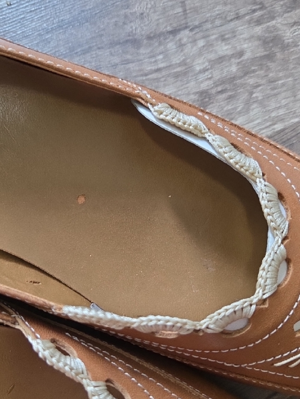 St. John's Bay Brown Embroidered Slip-On Flats - Picture 5 of 8